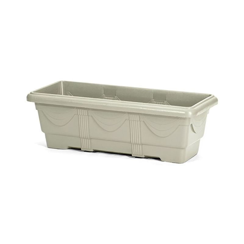 Vaso Nutriplan Jardineira Romano de Pl stico para Plantas Cor M rmore 35cm 0