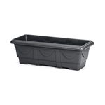 Vaso Nutriplan Jardineira Romano de Pl stico para Plantas Cor Preto 35cm 0