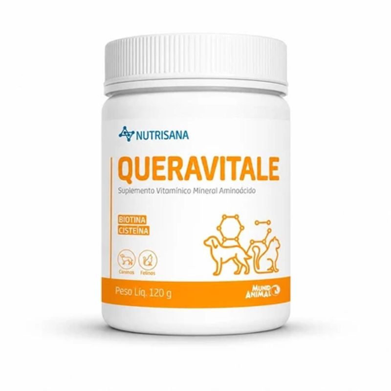 Suplemento Alimentar Mundo Animal Nutrisana Queravitale P  para C es e Gatos 120g 0