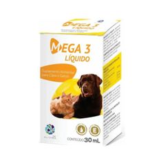 Suplemento Alimentar Alivira Mega 3 para Cães e Gatos 30ml
