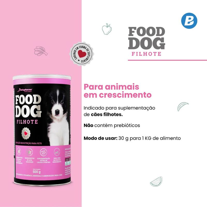 Suplemento Botupharma Food Dog Filhote para C es Filhotes 100g  2