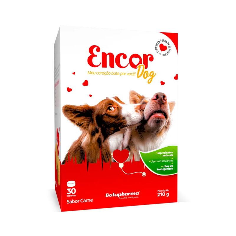 Suplemento Botupharma Encor Dog para C es 210g - Cont m 30 tabletes 0