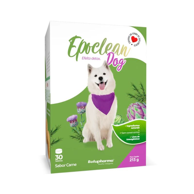 Suplemento Botupharma Epoclean Dog para C es 210g - Cont m 30 tabletes 0
