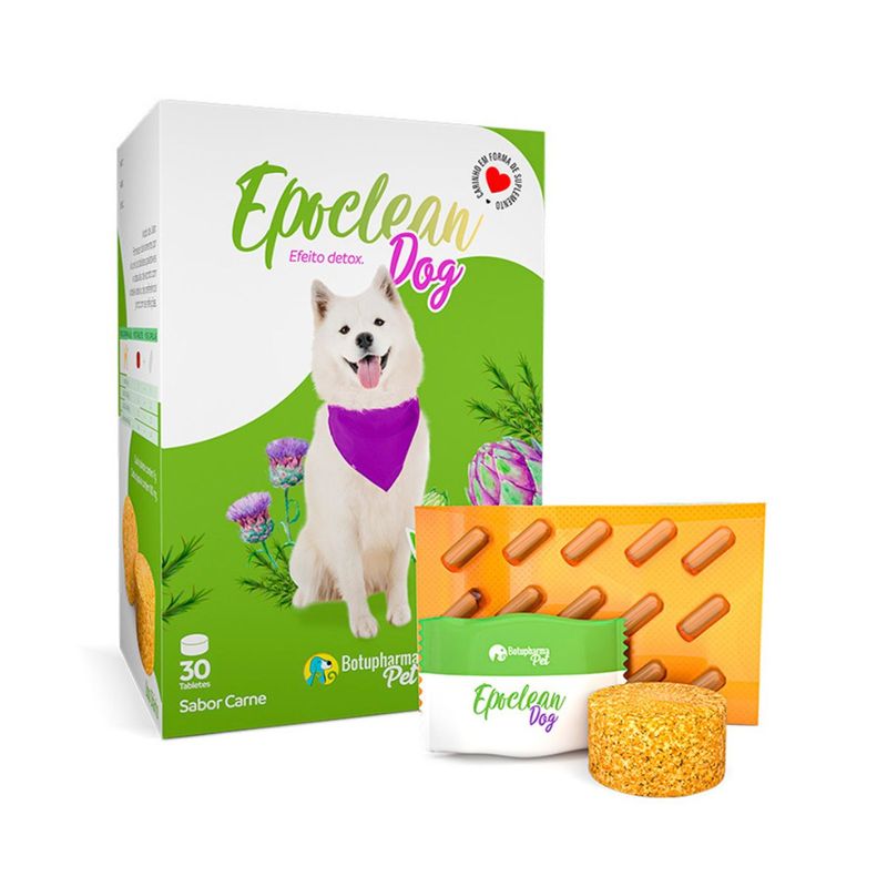 Suplemento Botupharma Epoclean Dog para C es 210g - Cont m 30 tabletes 1