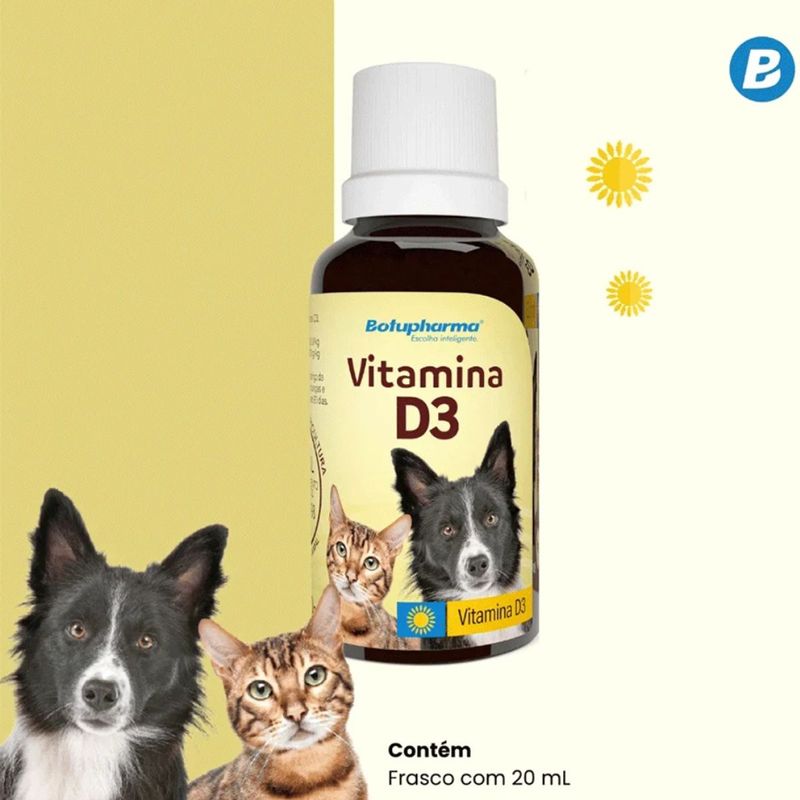 Suplemento Botupharma Vitamina D3 para C es e Gatos 20ml 3