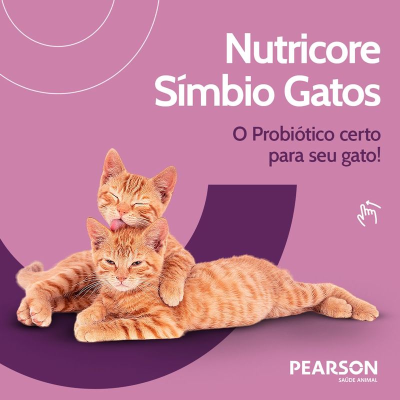 Suplemento NutriCore Simbio para Gatos 14g - Cont m 1 seringa 1