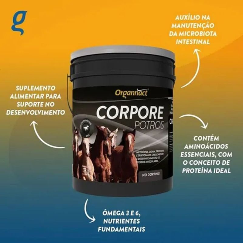 Suplemento Organnact Corpore Potros para Equinos 10kg 1