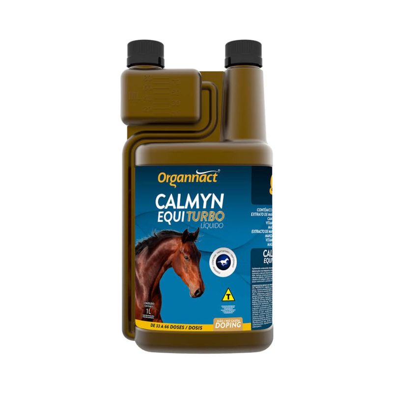 Suplemento Organnact Calmyn Equi Turbo L quido para Equinos 1lt 0