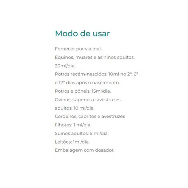 Suplemento Organnact Hemo Turbo para Equinos  Avestruzes  Pequenos Ruminantes e Su nos 1lt 8