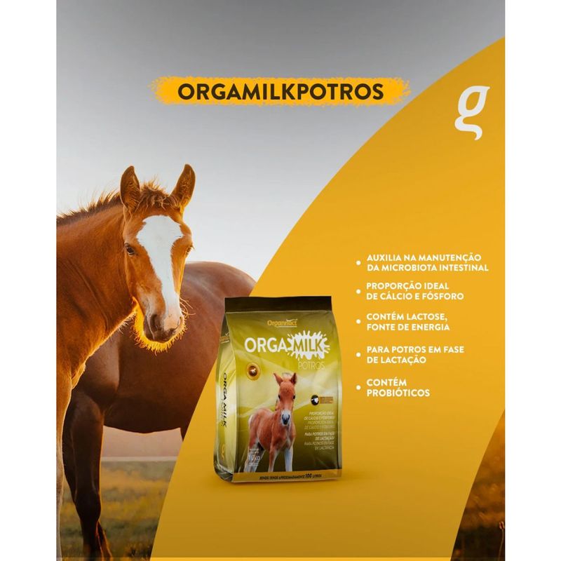 Suplemento Organnact Orga Milk Potros para Potros 10kg 1