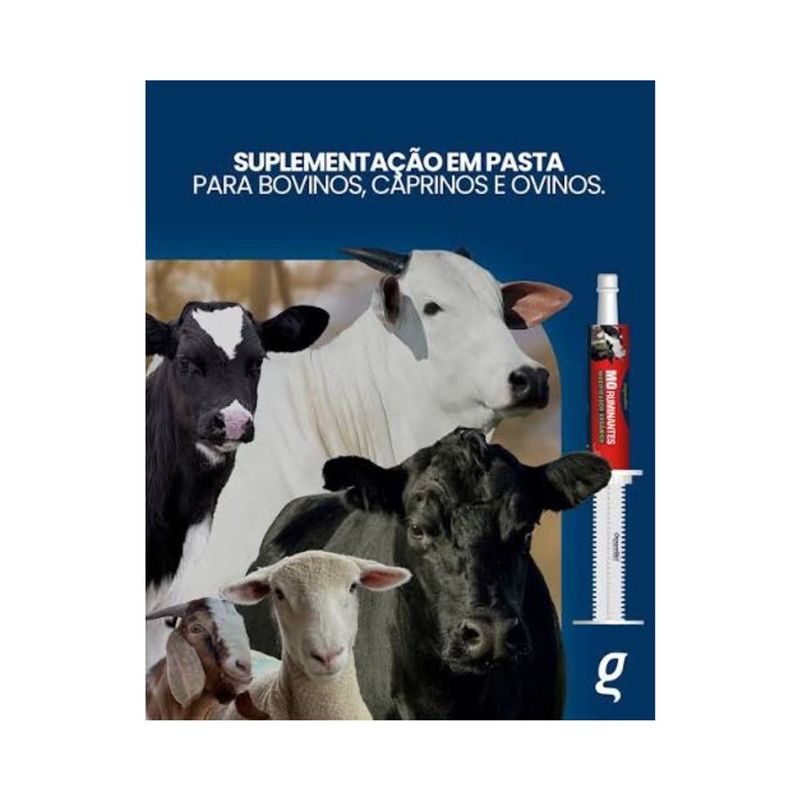 Suplemento Organnact Mo Ruminantes para Ruminantes 30ml - Cont m 1 seringa 2