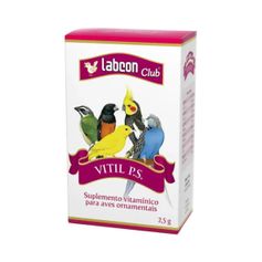 Suplemento Labcon Club Vitil PS para Aves Ornamentais 2,5g - Contém 10 cápsulas