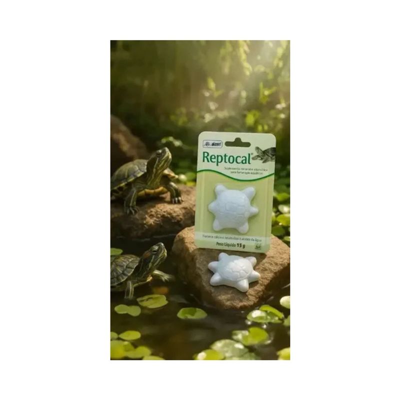 Suplemento Alcon Reptocal para Tartarugas Aqu ticas 15g 2