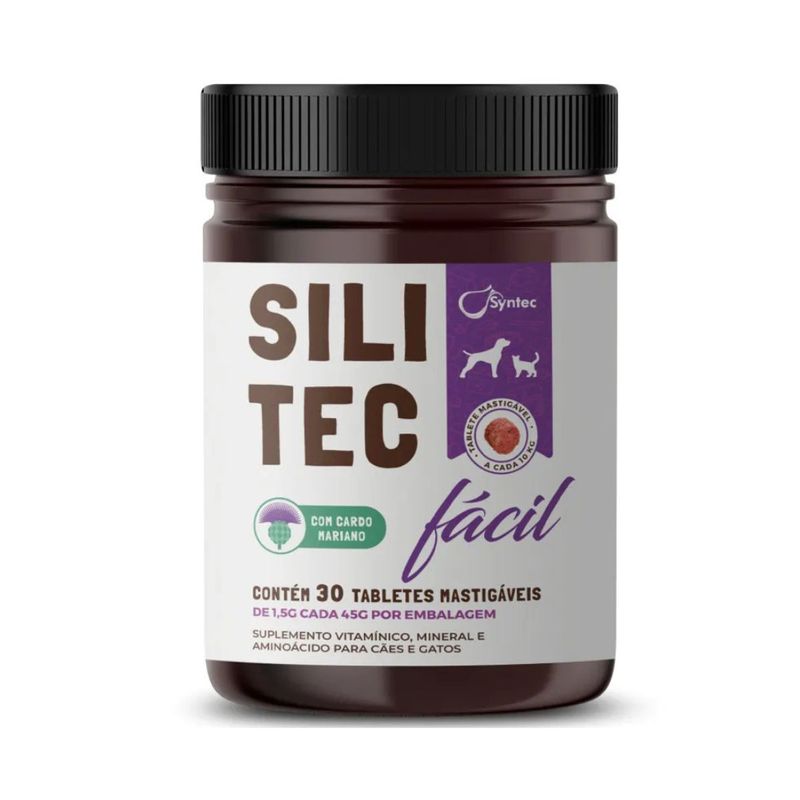 Suplemento Syntec Silitec F cil para C es e Gatos 1 5g - Cont m 30 tabletes 0