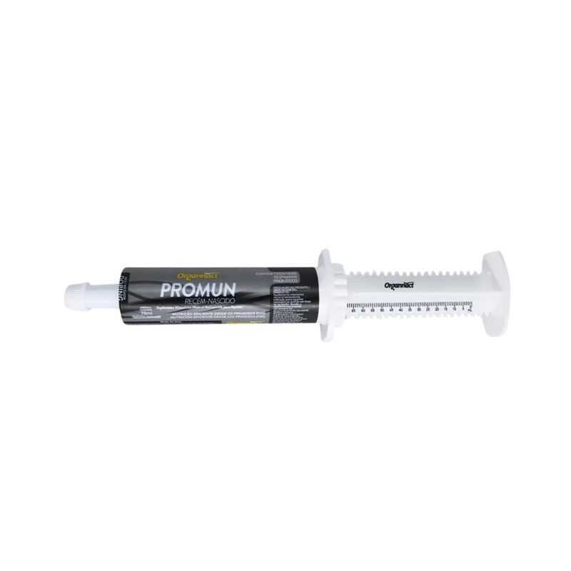 Suplemento Organnact Promun Rec m-Nascido para Potros 78ml - Cont m 1 seringa 1
